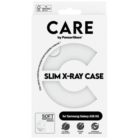 Etui CARE by PanzerGlass Fashion X-Ray na Samsung Galaxy A56 5G - przezroczyste