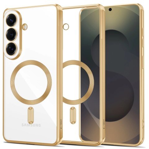Etui Tech-Protect MagFlex na Samsung Galaxy S26 - przezroczysto-złote