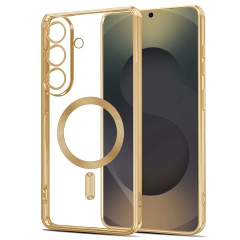 Etui Tech-Protect MagFlex na Samsung Galaxy S26 - przezroczysto-złote