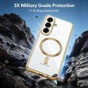 Etui Tech-Protect MagFlex na Samsung Galaxy S26 - przezroczysto-złote