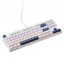 Klawiatura gamingowa Machenike K500B-B87 przewodowa mechaniczna podświetlana Red Switch - biała