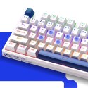 Klawiatura gamingowa Machenike K500B-B87 przewodowa mechaniczna podświetlana Red Switch - biała