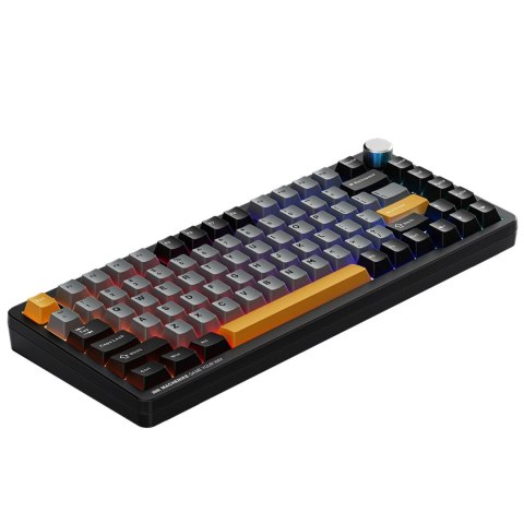 Klawiatura gamingowa Machenike K600-B82W bezprzewodowa mechaniczna podświetlana GR Silver Switch - czarna