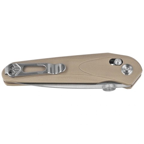 Nóż składany Bestech Mothus Beige G10, Stonewashed / Satin 14C28N by Kombou (BG67B)