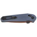 Nóż składany Bestech Mothus Dark Blue G10, Gold PVD 14C28N by Kombou (BG67F)