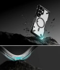 Etui Ringke Fusion X Magnetic MagSafe na Samsung Galaxy S26 Ultra - przezroczysto-czarne
