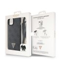 Guess nakładka do iPhone 15 Plus 6,7" GUHCP15MP4TDSCPK czarna hardcase Crossbody 4G Metal Logo