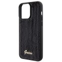 Guess nakładka do iPhone 15 Pro Max 6,7" GUHCP15XPSFDGSK czarna HC Sequin Script Metal