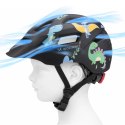 Kask rowerowy dziecięcy MTB Wozinsky z odpinanym daszkiem XS - czarny