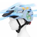 Kask rowerowy dziecięcy MTB Wozinsky z odpinanym daszkiem XS - jasnoniebieski