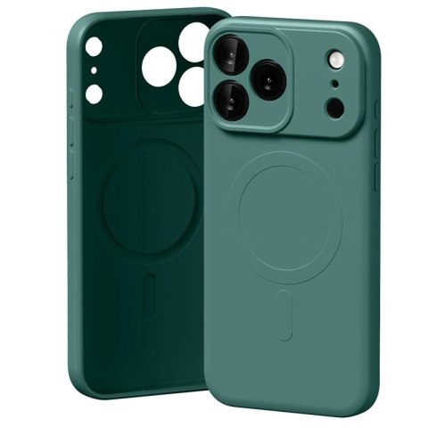Mercury Semi-Silicon MagSafe iPhone 17 Pro Max (6.9), GREEN / ZIELONY