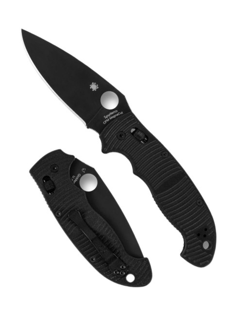 Nóż składany Spyderco Manix 2XL Salt Black G10, Black DLC MagnaCut by Eric Glesser (C95GMCBKP2)