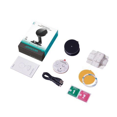 Uchwyt Joyroom JR-ZS408 magnetyczny z ładowarką indukcyjną 15W na kokpit samochodowy - czarny