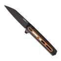Nóż składany Tekto F4 Echo Zastava Black Aluminium/American Walnut G10, Titanium-Coated CPM S35VN