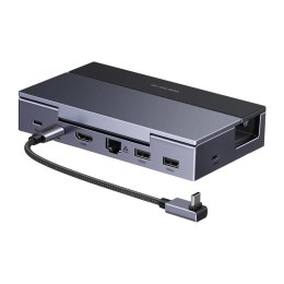 Stacja dokująca USB-C UGREEN CM800 6w1 (szara)