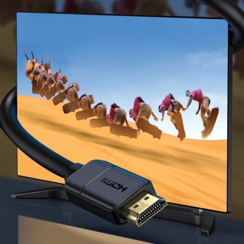 Baseus kabel przewód HDMI 2.0 4K 60 Hz 3D HDR 18 Gbps 3 m czarny (CAKGQ-C01)