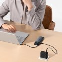 Hub USB-C Baseus Metal Gleam II 10w1 HDMI USB-A USB-C RJ45 SD/TF - szary