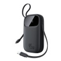 Powerbank Baseus EnerFill FC31 20000mAh 45W z wyświetlaczem z kablami USB-C i Lightning - czarny