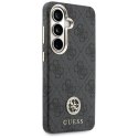 Etui Guess 4G Rhinestone Round Logo MagSafe na Samsung Galaxy S26 - czarne