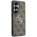 Guess nakładka 4G Big Metal Logo do Samsung Galaxy S26 Ultra brązowa