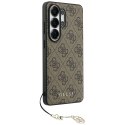 Guess nakładka 4G Classic Logo Charm MagSafe do Samsung Galaxy S26 Ultra brązowa