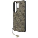 Guess nakładka 4G Classic Logo Charm MagSafe do Samsung Galaxy S26 Ultra brązowa