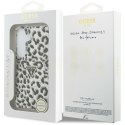 Guess nakładka IML Leopard Print Triangle MagSafe do Samsung Galaxy S26 czarna
