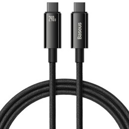 Kabel USB C - USB C 480Mb/s 240W 3m Baseus Tungsten Gold CAWJ040201 - czarny
