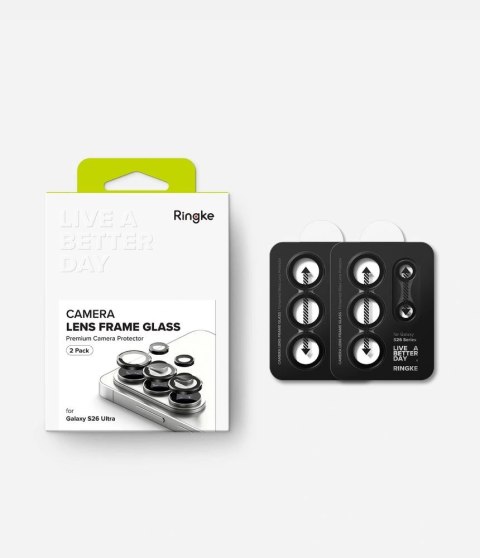 Osłona aparatu Ringke Camera Frame Protector 2-Pack na Samsung Galaxy S26 Ultra - czarna