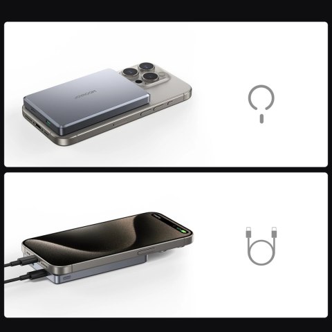 Powerbank Joyroom JR-PBM08 Pro 10000mAh ultracienki - szary
