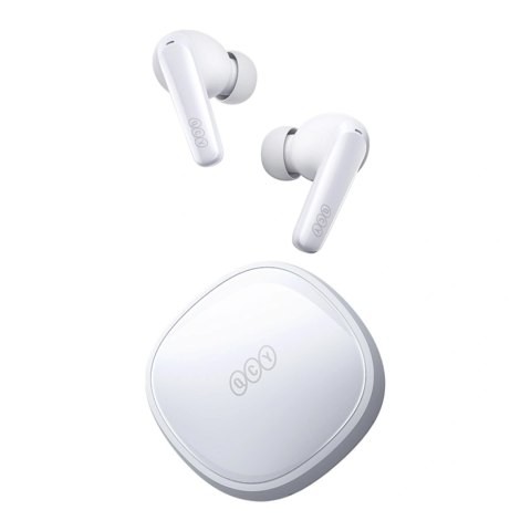 Słuchawki dokanałowe QCY T13X z ENC IPX5 Bluetooth 5.3 - białe