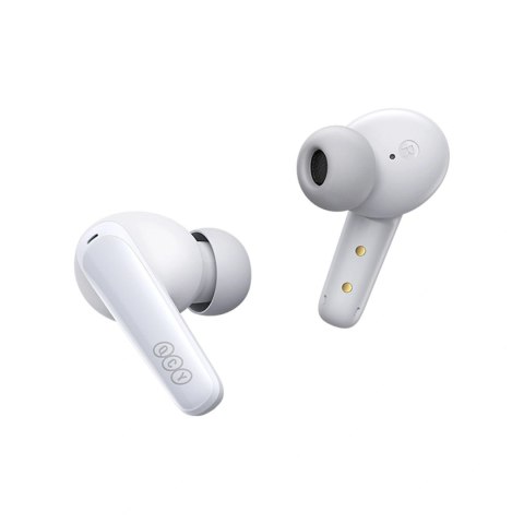 Słuchawki dokanałowe QCY T13X z ENC IPX5 Bluetooth 5.3 - białe