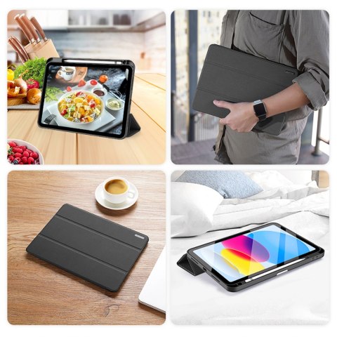 Dux Ducis Domo etui iPad 10.9" 2022 / iPad 11" 2025 pokrowiec smart cover podstawka czarne