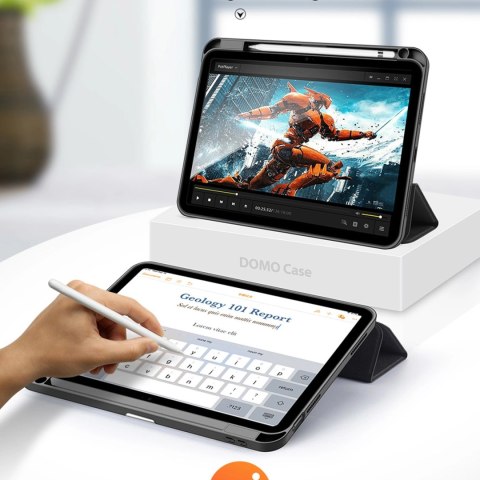 Dux Ducis Domo etui iPad 10.9" 2022 / iPad 11" 2025 pokrowiec smart cover podstawka czarne