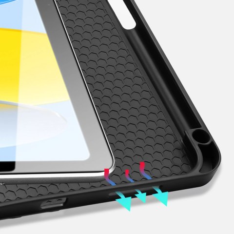 Dux Ducis Domo etui iPad 10.9" 2022 / iPad 11" 2025 pokrowiec smart cover podstawka czarne