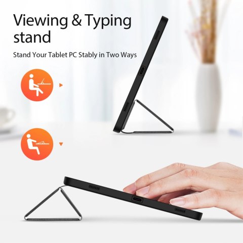 Etui Dux Ducis Domo z klapką i smart sleep na Samsung Galaxy Tab S9 - czarne