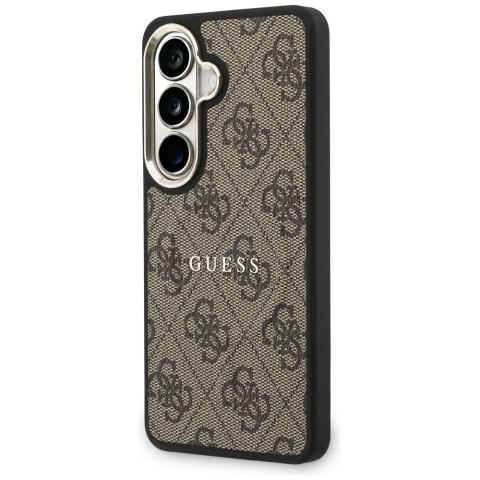 Guess nakładka 4G Embossed Ring MagSafe do Samsung Galaxy S26 Plus brązowa