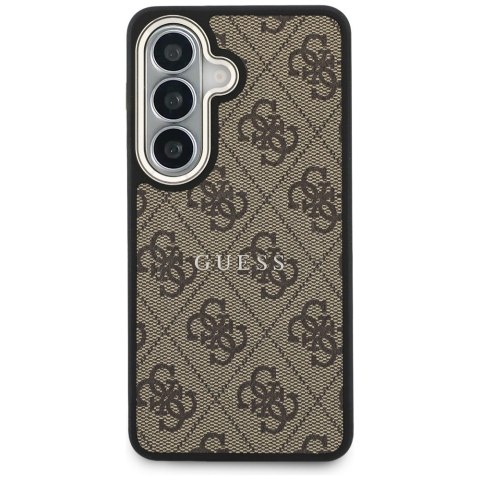 Guess nakładka 4G Embossed Ring MagSafe do Samsung Galaxy S26 Plus brązowa