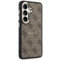 Guess nakładka 4G Embossed Ring MagSafe do Samsung Galaxy S26 Plus brązowa