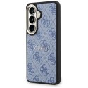 Guess nakładka 4G Embossed Ring MagSafe do Samsung Galaxy S26 Plus niebieska