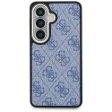 Guess nakładka 4G Embossed Ring MagSafe do Samsung Galaxy S26 Plus niebieska