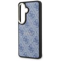 Guess nakładka 4G Embossed Ring MagSafe do Samsung Galaxy S26 Plus niebieska