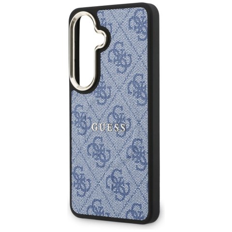 Guess nakładka 4G Embossed Ring MagSafe do Samsung Galaxy S26 Plus niebieska