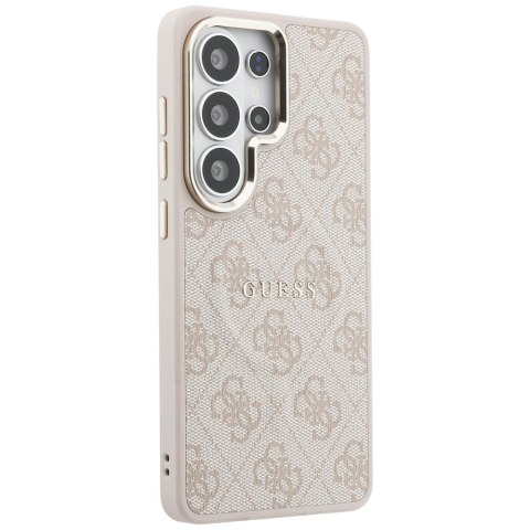 Guess nakładka 4G Embossed Ring MagSafe do Samsung Galaxy S26 Ultra różowa