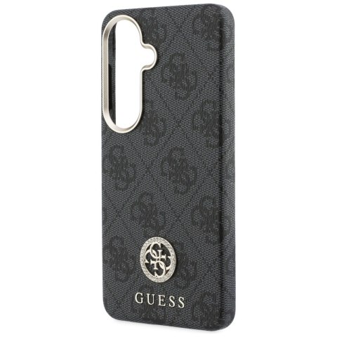 Guess nakładka 4G Rhinestone Round Logo MagSafe do Samsung Galaxy S26 czarna