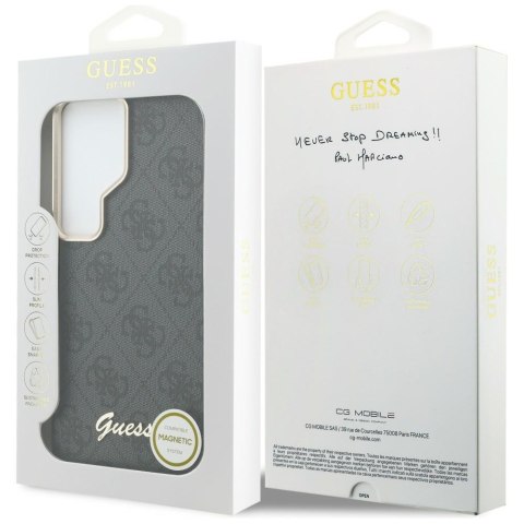 Guess nakładka 4G Script MagSafe do Samsung Galaxy S26 Ultra czarna