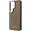 Guess nakładka Perforated Logo MagSafe do Samsung Galaxy S26 Ultra brązowa