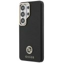 Guess nakładka Rhinestone Round Logo MagSafe do Samsung Galaxy S26 Ultra czarna