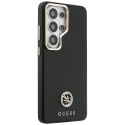 Guess nakładka Rhinestone Round Logo MagSafe do Samsung Galaxy S26 Ultra czarna