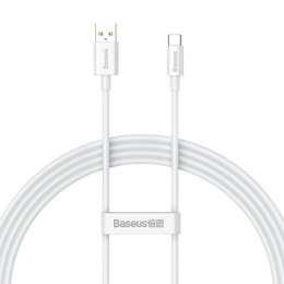 Kabel Baseus Superior Series USB-A - USB-C 100W 1,5m - biały